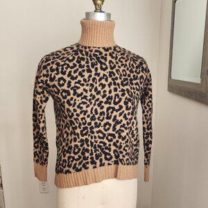 J. CREW Oversize Animal Print Sweater Size S
